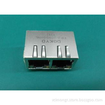 1000M Ethernet Cable 2 Port RJ45 Shielded Connector Jack Ri